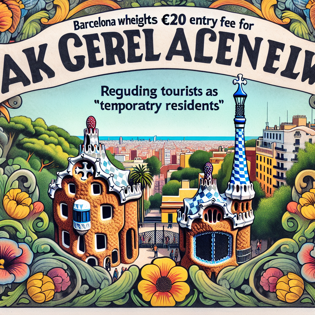 Barcelona Considers €20 Entry Fee for Park Güell, Treating Tourists as 'Temporary Residents'