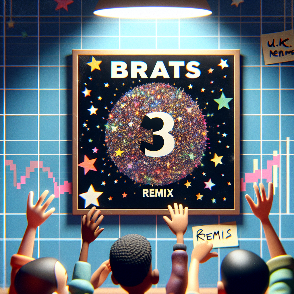 Charli XCX's 'Brat' Dominates U.K. Charts with Star-Studded Remixes