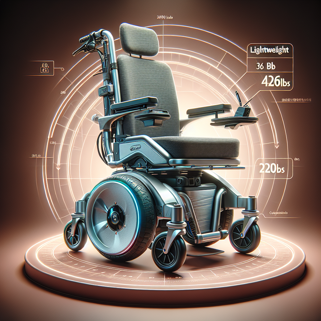 Discover the EazinGo 36lb Electric Wheelchair: Lightweight Mobility for Up to 220lbs