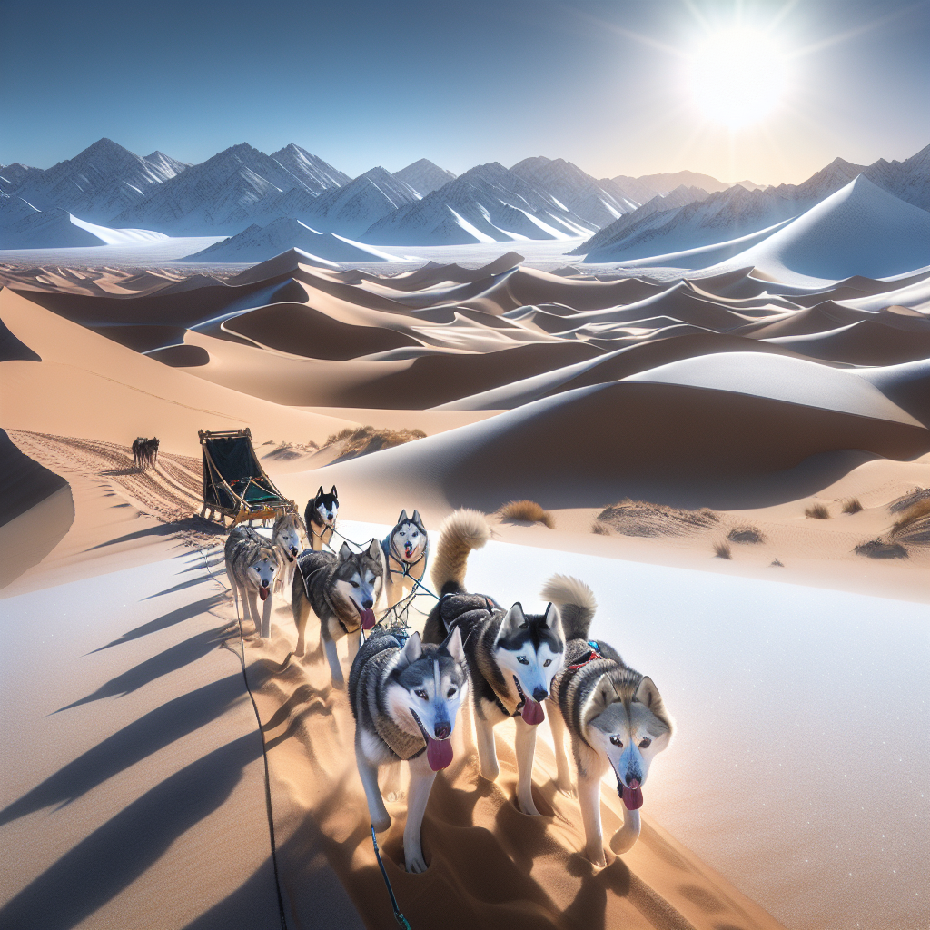 From Snow to Sand: Huskies Journey Across Mauritania