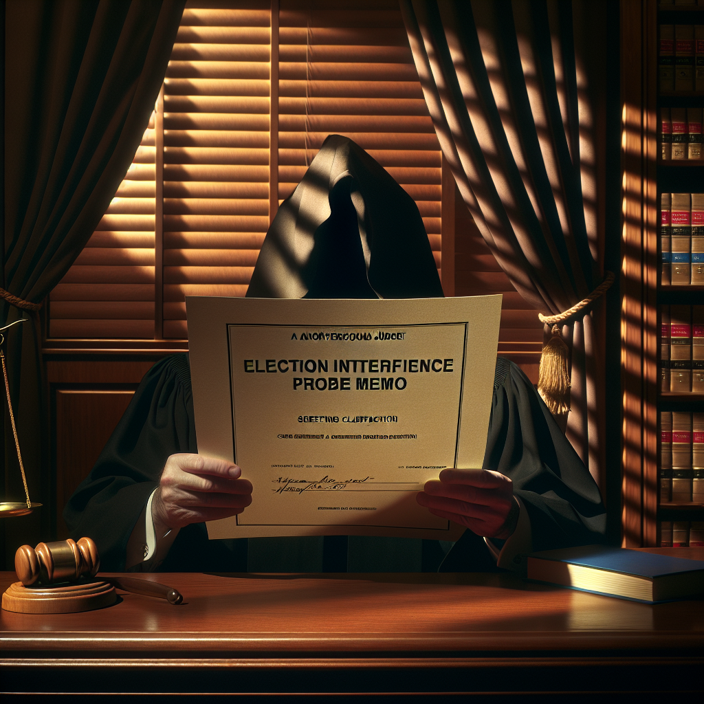 Judge Seeks Explanation for Secrecy in Election Interference Probe Memo