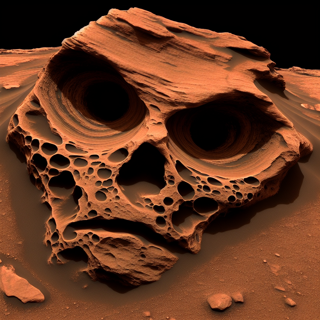 Mars Unveils Mysterious Face-Like Formation