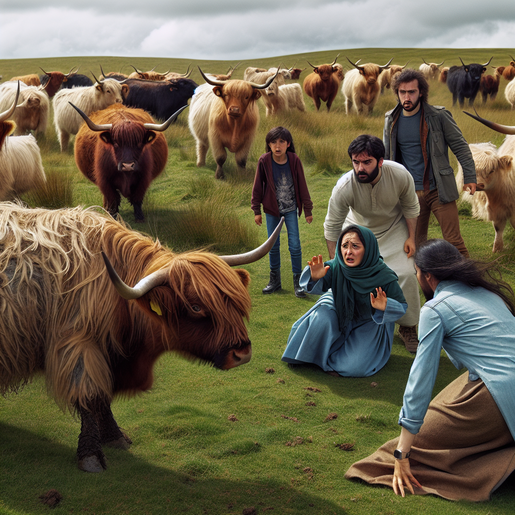Mother Injured by Highland Cow After Family Approaches Herd for Closer Look