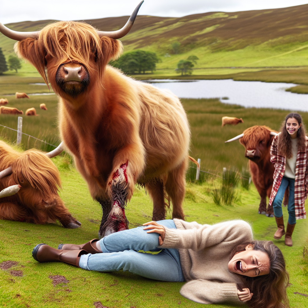 Mother Injured by Highland Cow After Family Approaches Herd for Closer Look