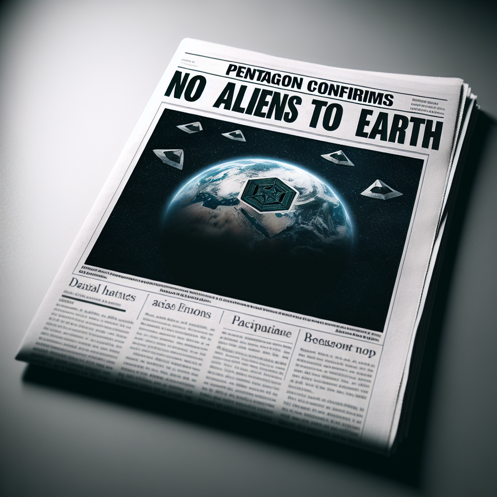 Pentagon Confirms No Alien Visits to Earth