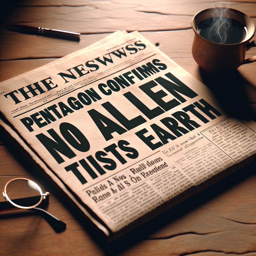 Pentagon Confirms No Alien Visits to Earth