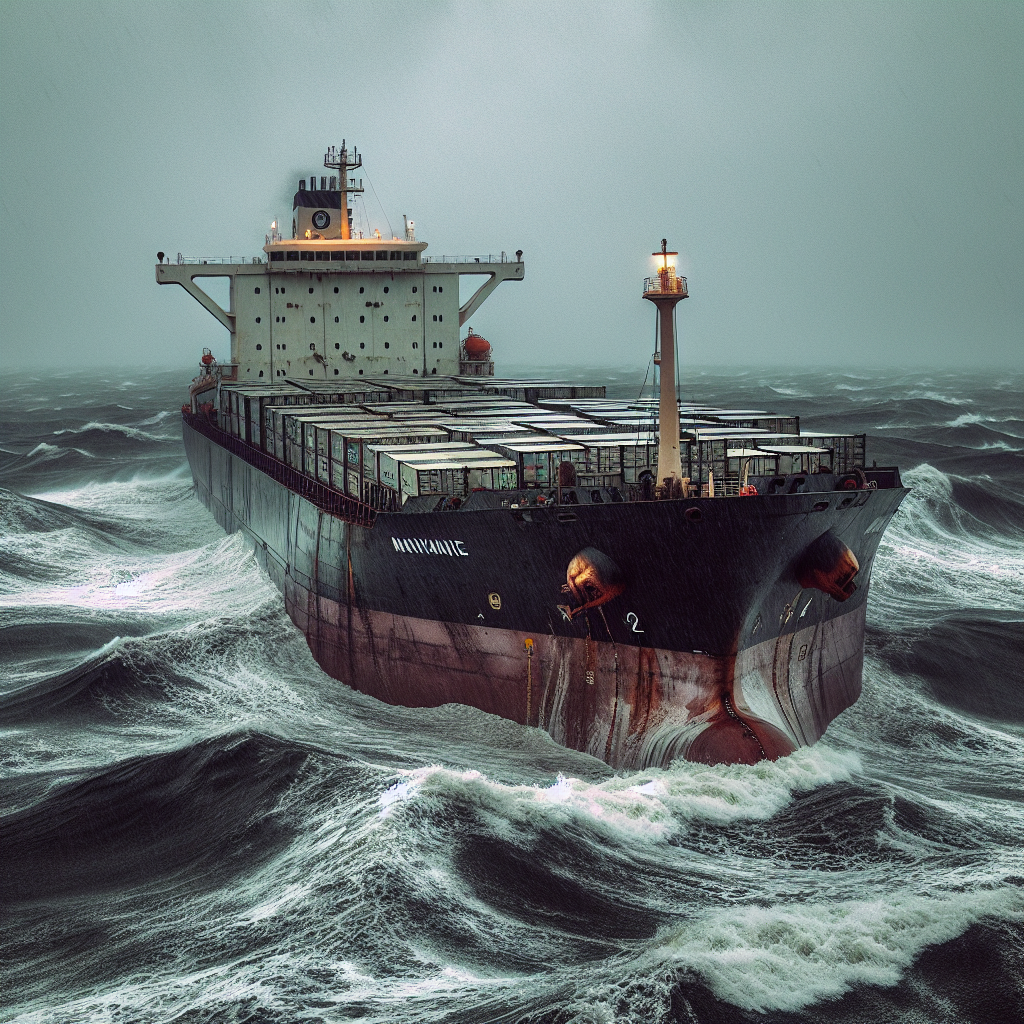 Stranded Ship with Explosive Cargo Drifts in North Sea for Weeks
