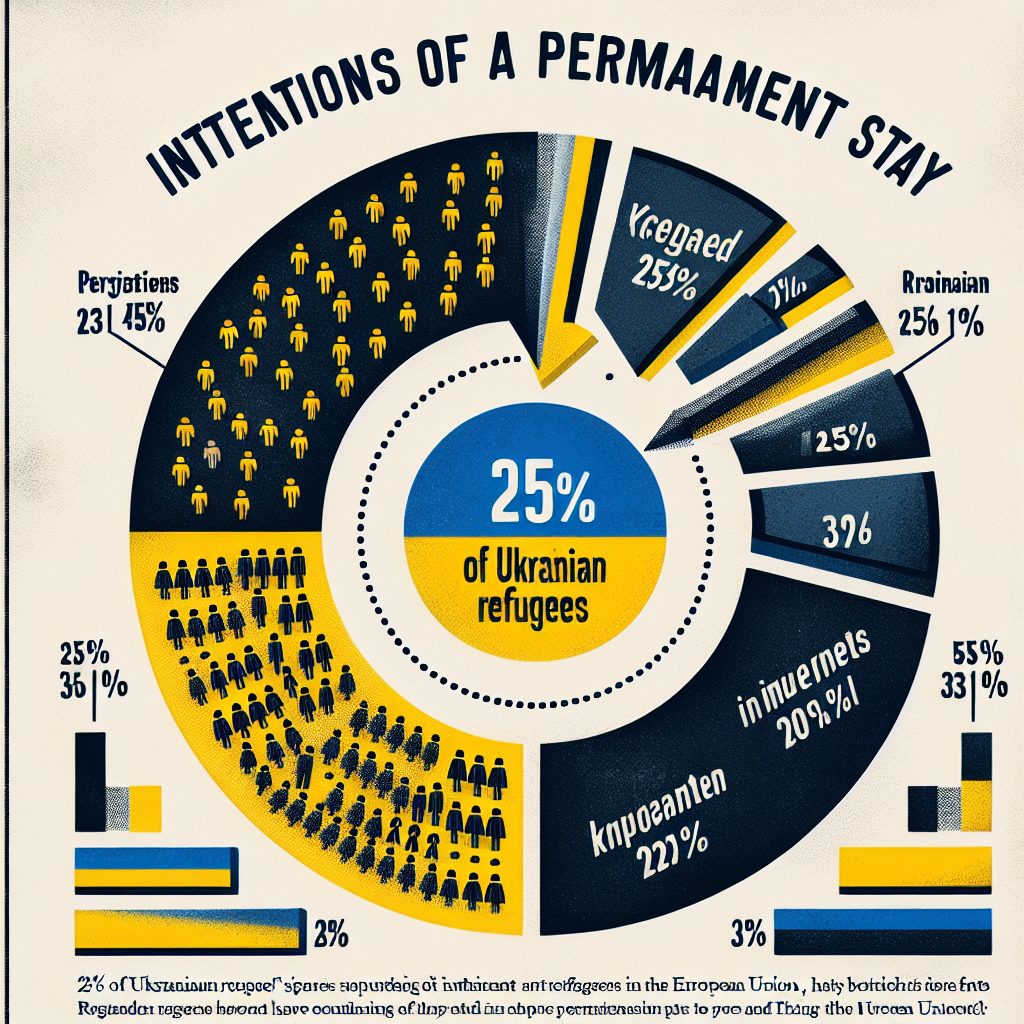 Survey Reveals 25% of Ukrainian Refugees in EU Intend to Stay Permanently