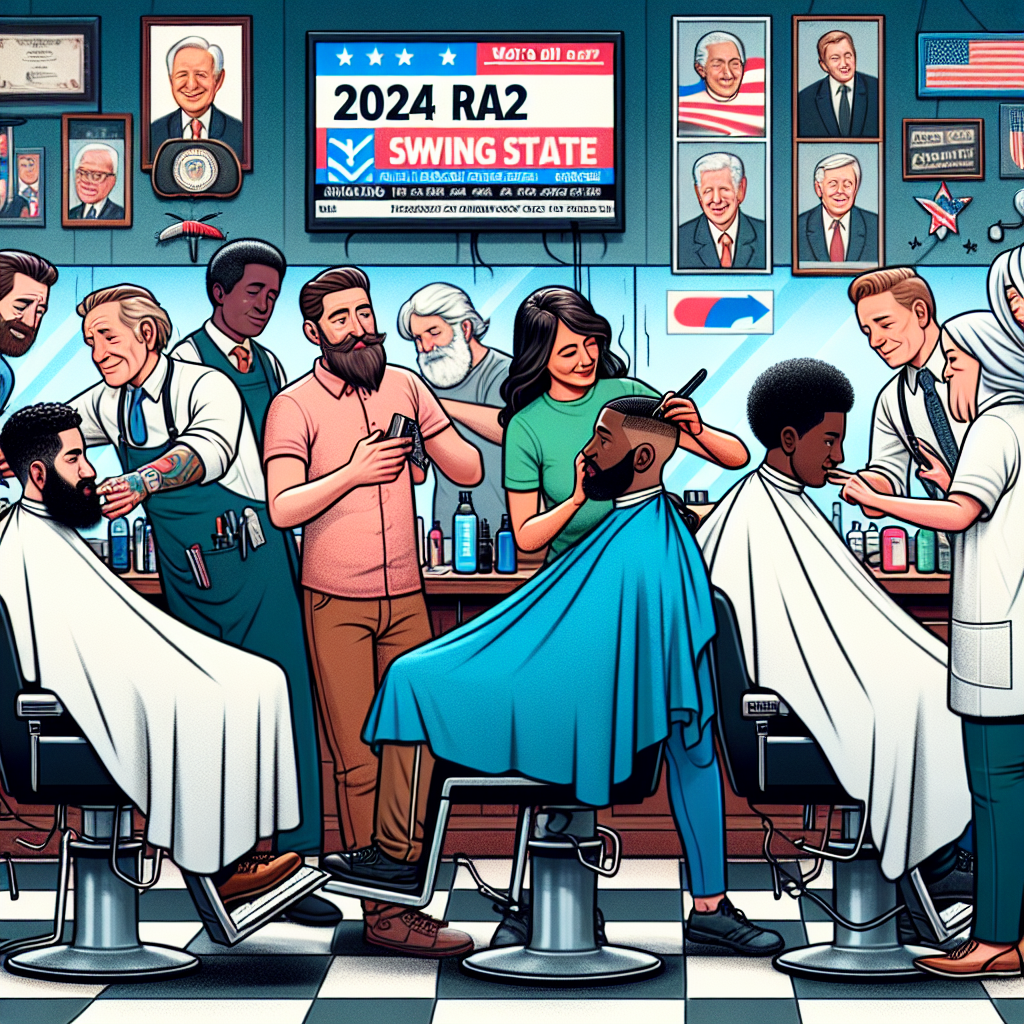Swing State Barbershop Voters Divided on 2024 Race Amid Harris's Challenges with Black Men