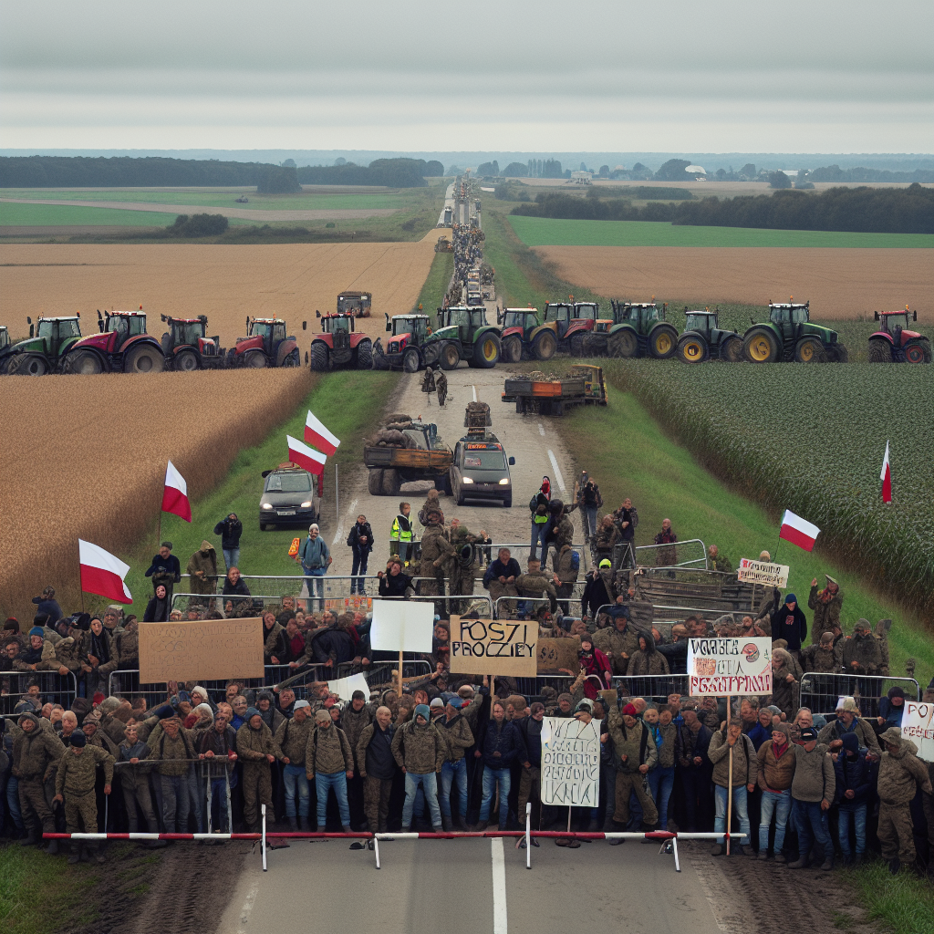 Polish Farmers Protest by Blocking Ukraine Border (VIDEO)