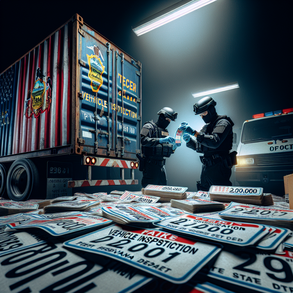 Authorities Confiscate 22,000 Counterfeit Pennsylvania Inspection Stickers from Israel Shipment