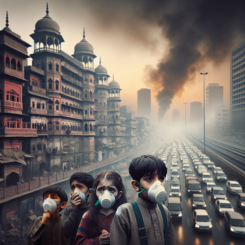 "Choking on Smog: Lahore's Children in Crisis"