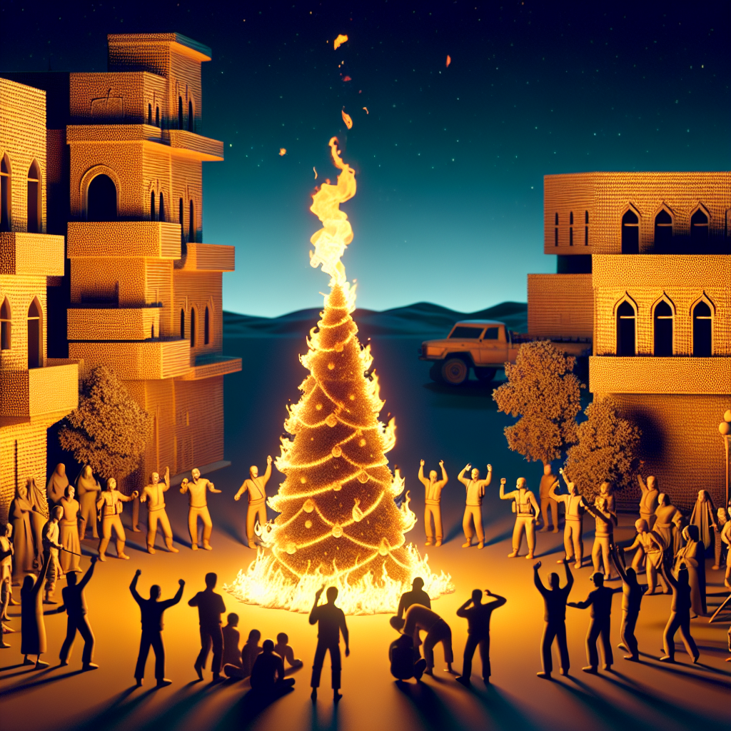 Christmas Tree Burning Sparks Protests Across Syria (VIDEO)