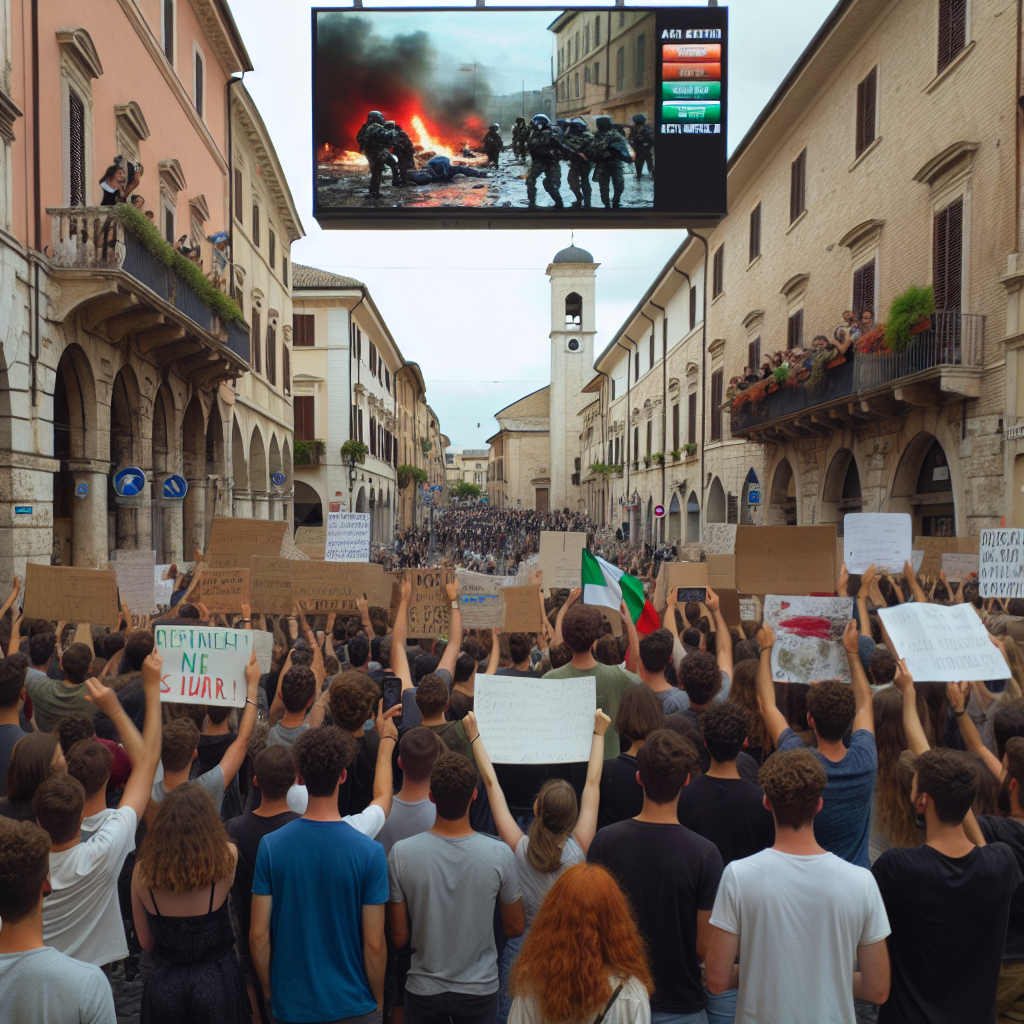 Demonstration in Italian City Condemns Alleged Ukrainian Attack on Russian General (VIDEO)