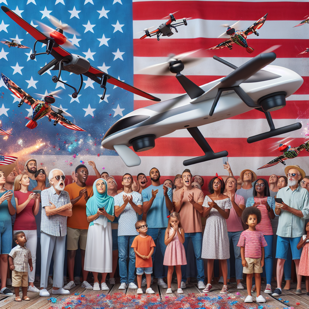 Drones Crash into Crowd During US Holiday Show