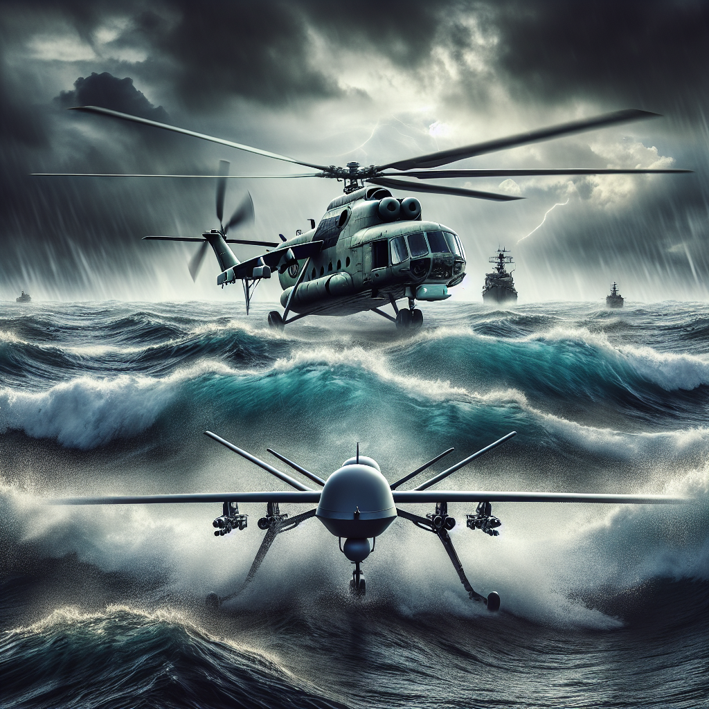 Escalating Conflict: Sea Drone Takes Down Mi-8 Helicopter Amid Russia-Ukraine Clashes