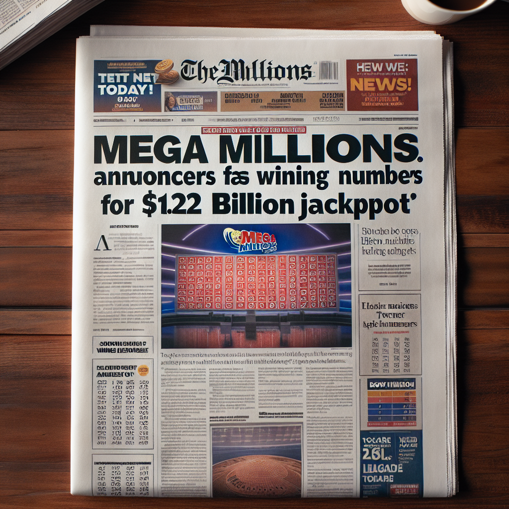 Mega Millions Announces Winning Numbers for $1.22 Billion Jackpot
