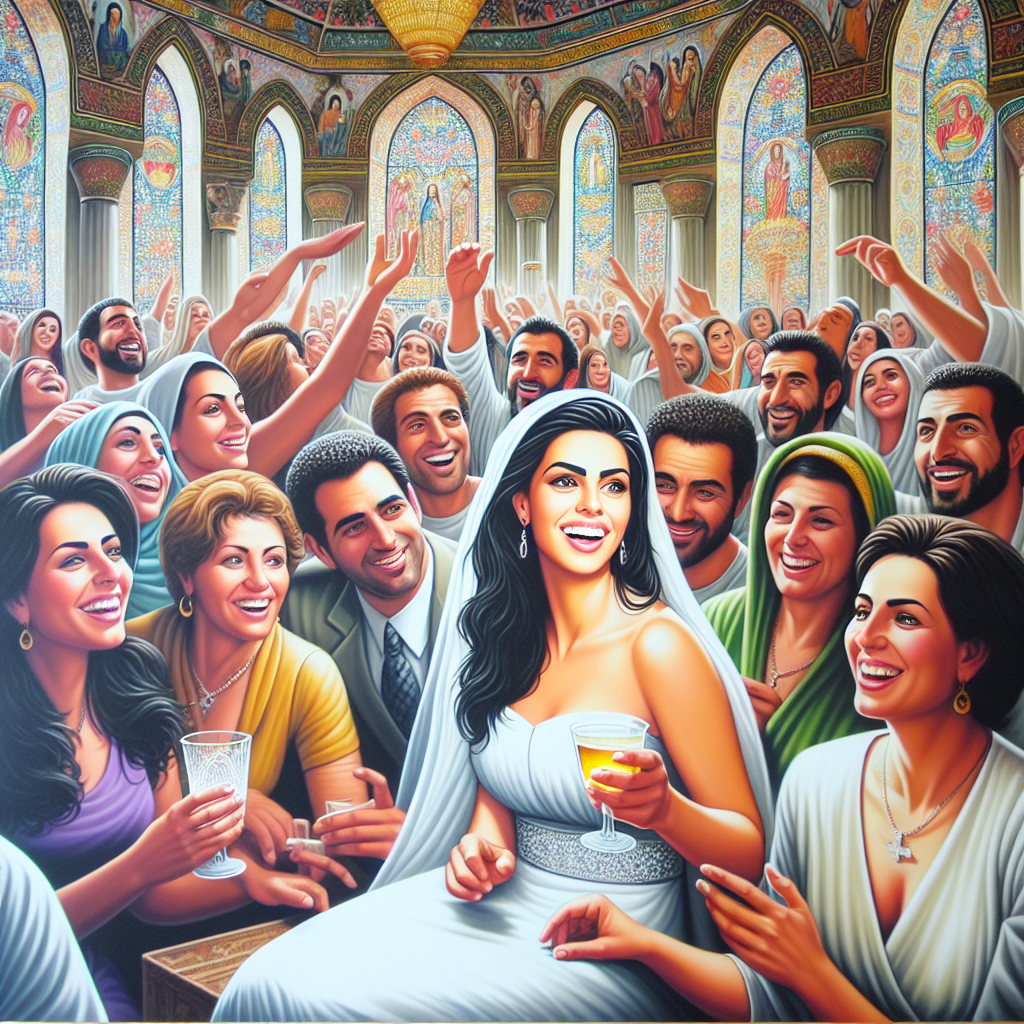 Sarah's Celebration with Christian Friends at a Syrian Church