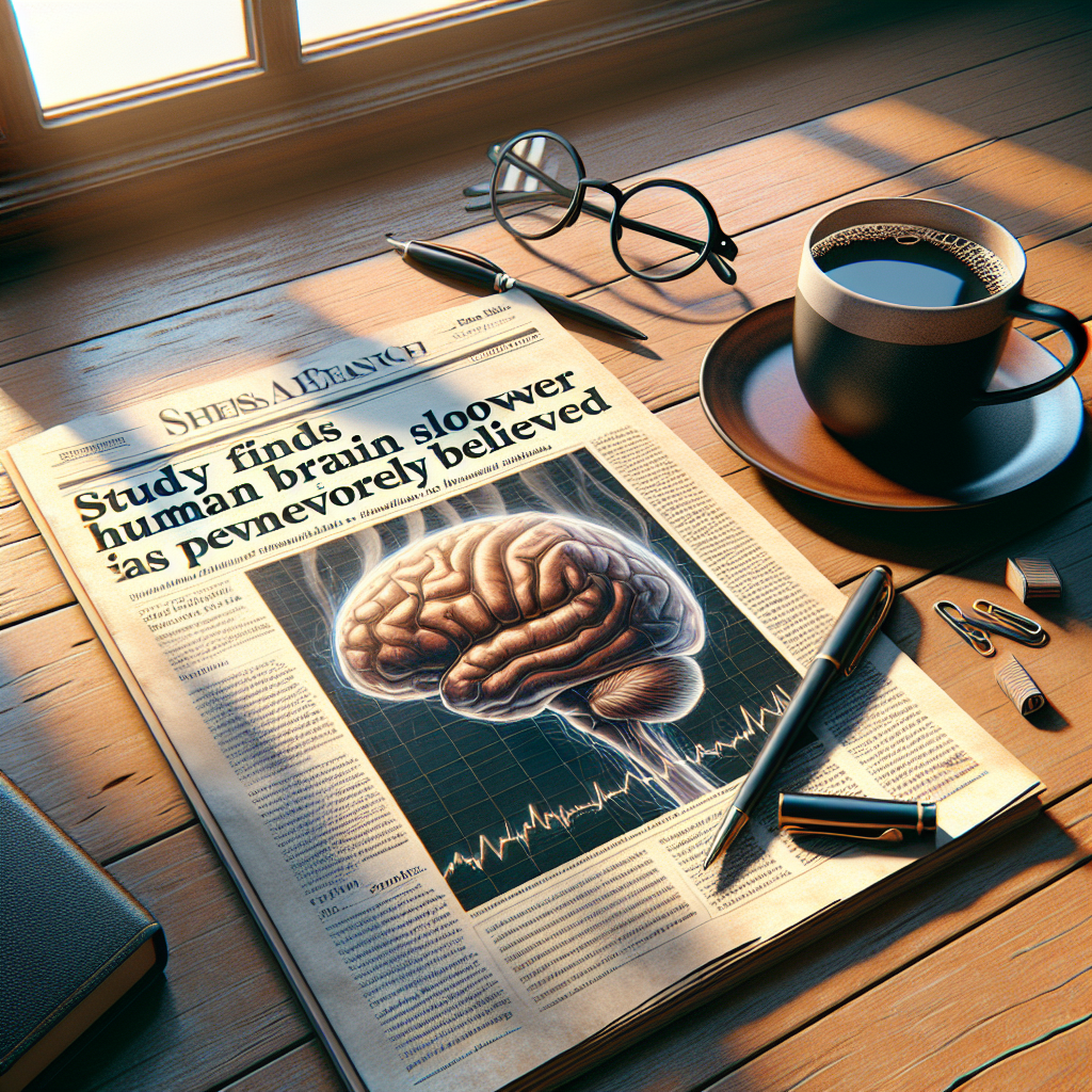 Study Finds Human Brain Slower Than Previously Believed