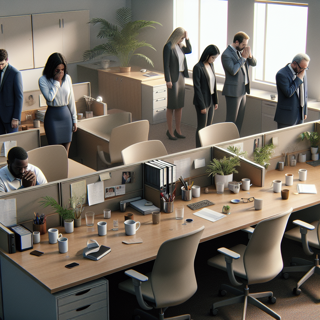 Tragic Loss: Empty Desks and Tears for 5 Colleagues Lost in Plane Crash