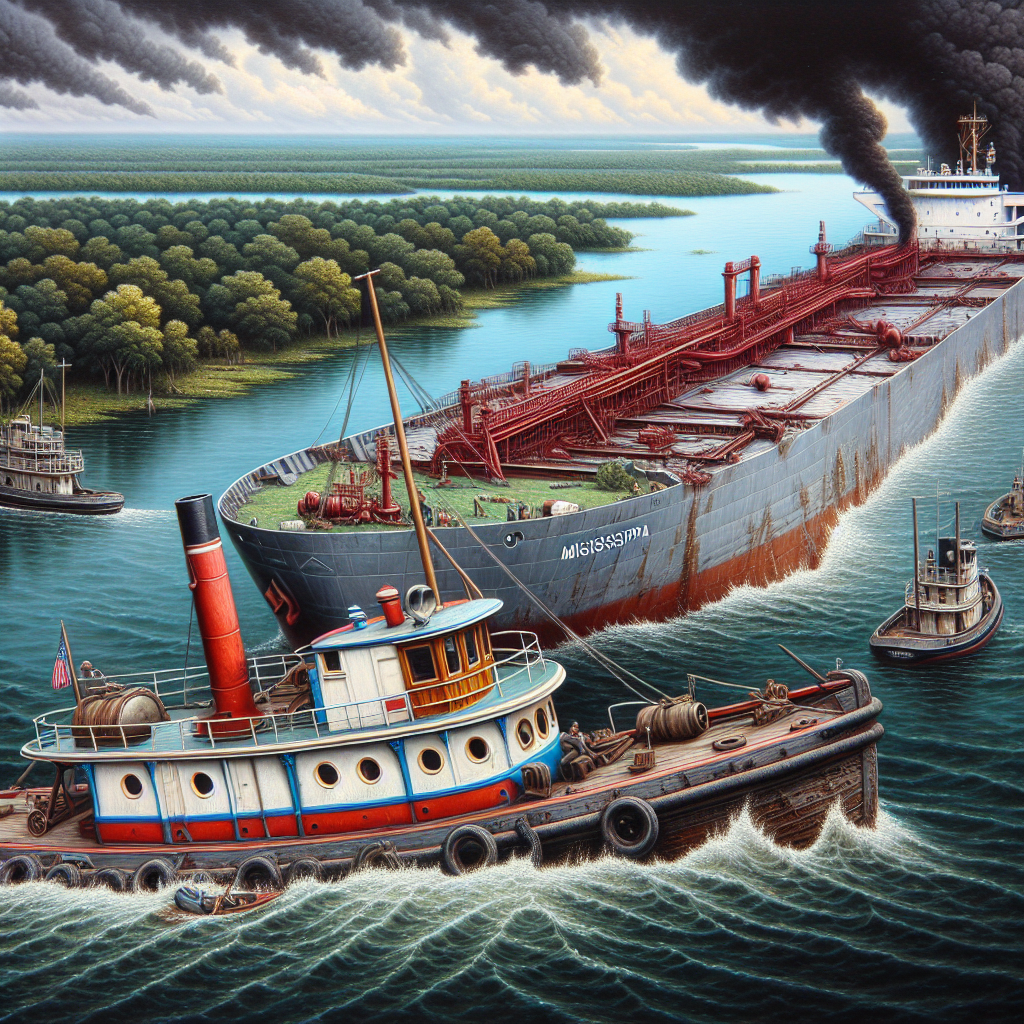 Tugboat Sinks in Mississippi River Following Collision with Tanker in Louisiana