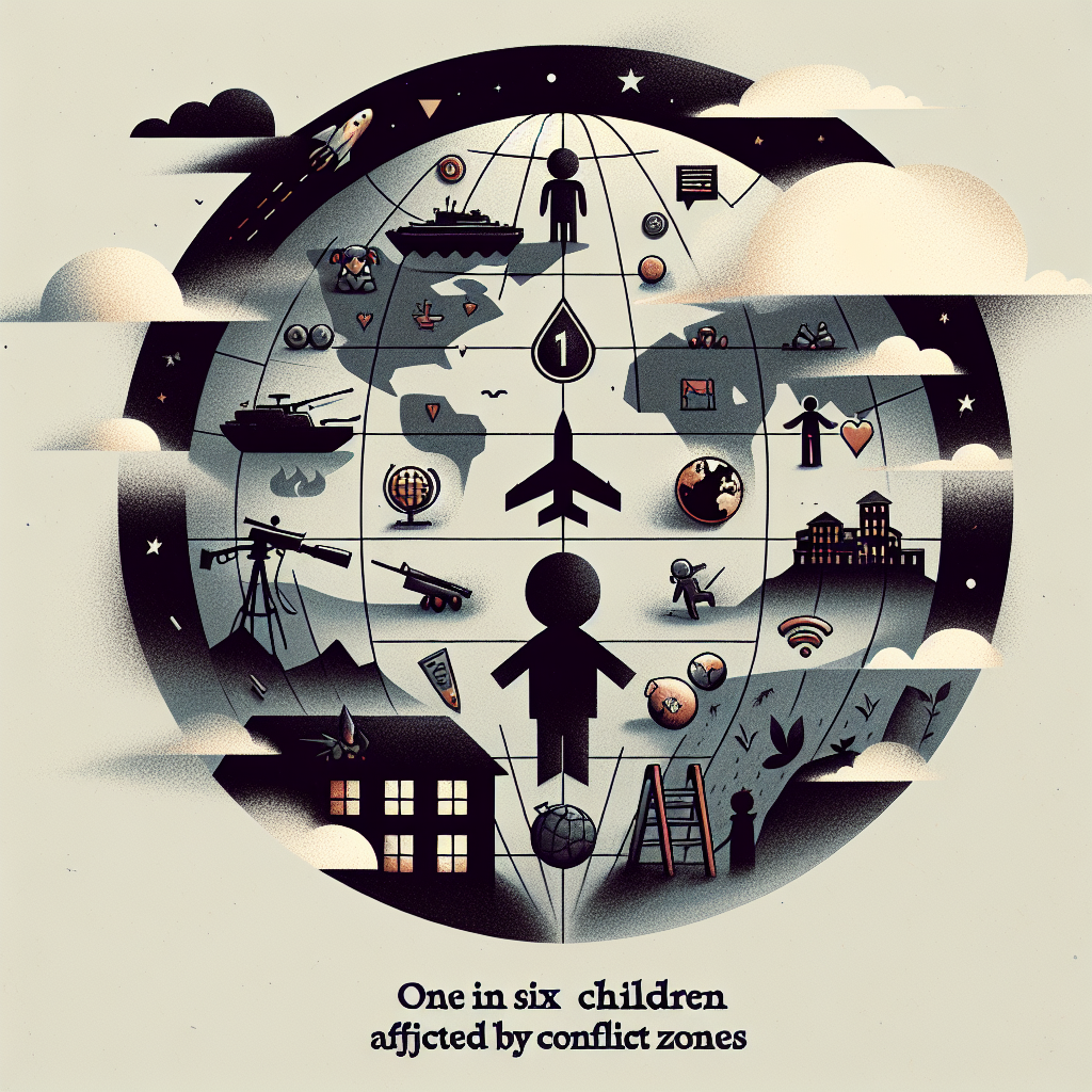UNICEF Reports: One in Six Children Affected by Conflict Zones in 2023