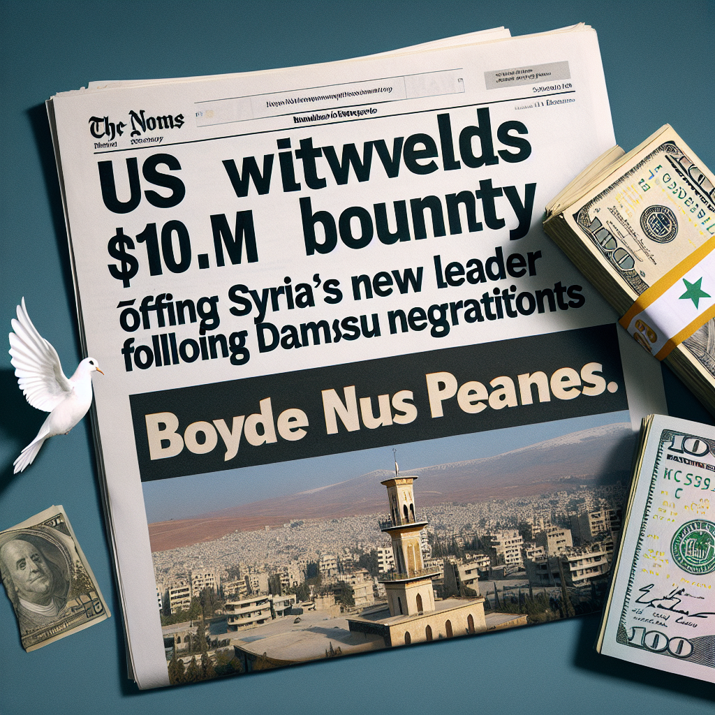 US Withdraws $10M Bounty for Syria's New Leader Following Damascus Negotiations