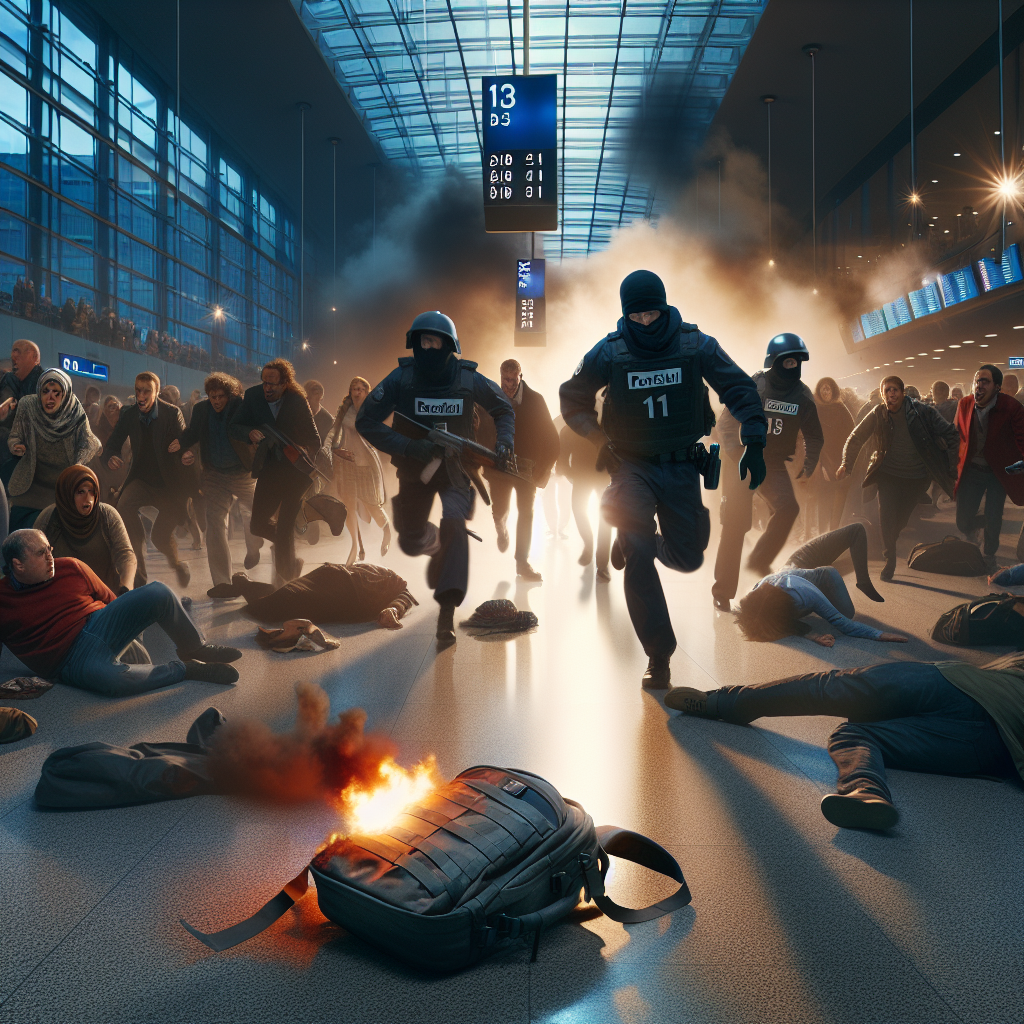 Video: Chaos Erupts at Berlin Airport After Backpack Ignites
