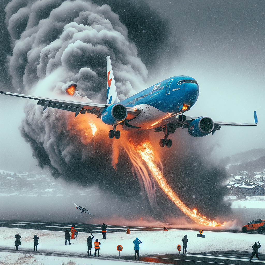 Video: Dutch Plane Makes Emergency Landing and Skids Off Runway in Norway