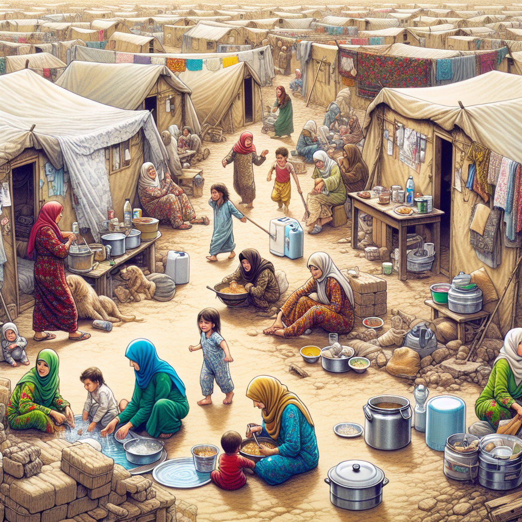 Women's Daily Challenges in Gaza's Overcrowded Tent Camps