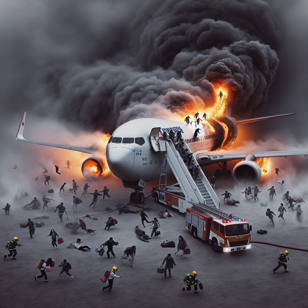 176 Evacuated as Fire Erupts on South Korean Aircraft