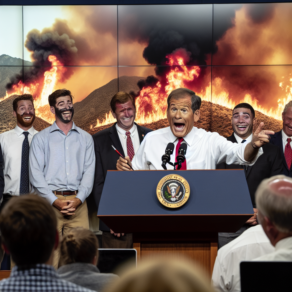 "Biden's Ill-Timed Joke Sparks Outrage During LA Wildfire Briefing"