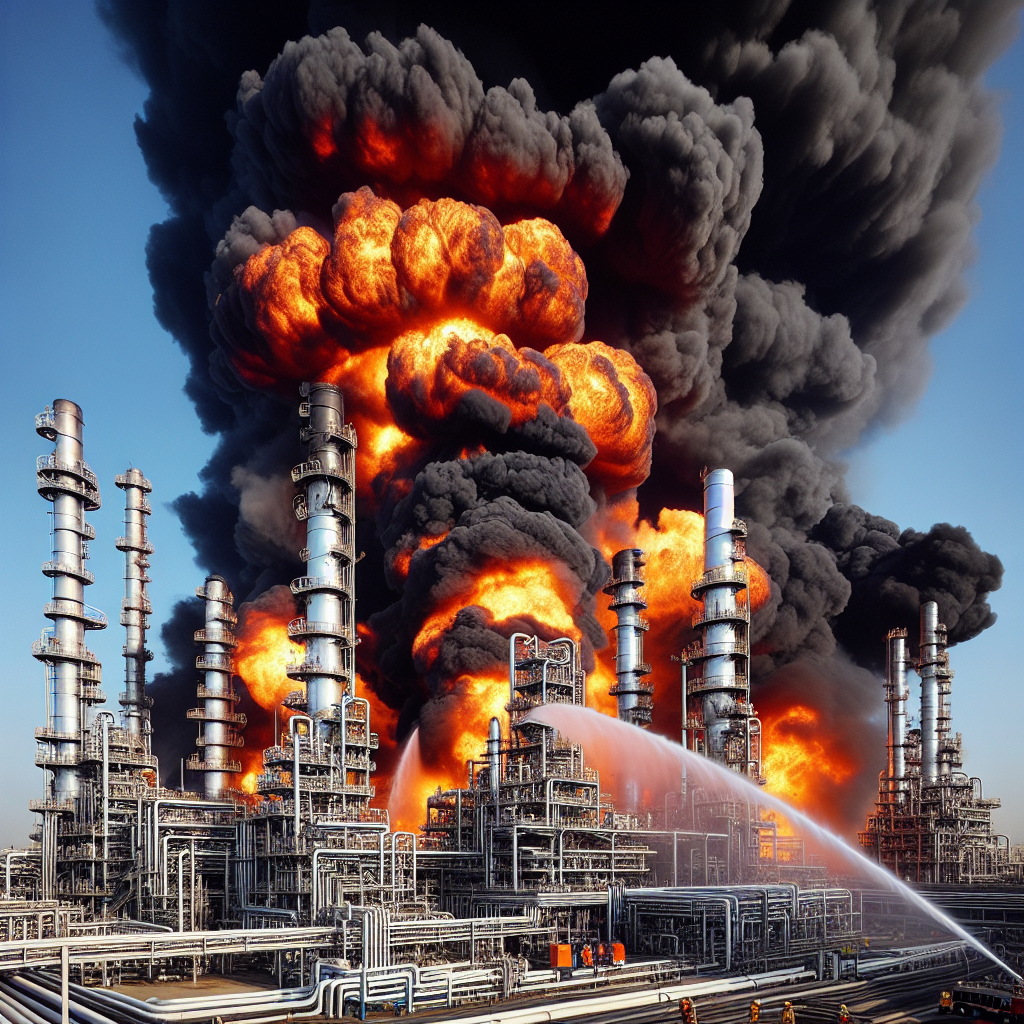 Blaze Erupts at Key Russian Oil Refinery Following Ukrainian Drone Strike