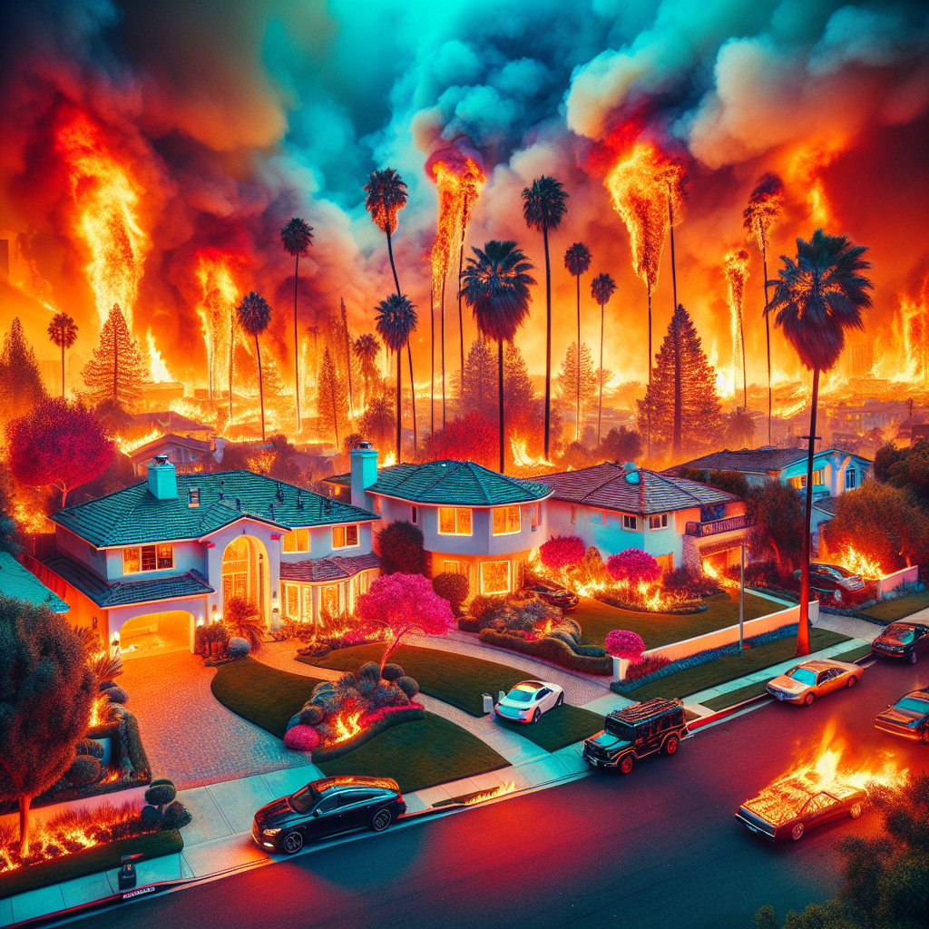 Blaze Sweeps Through Upscale Los Angeles Community (VIDEO)