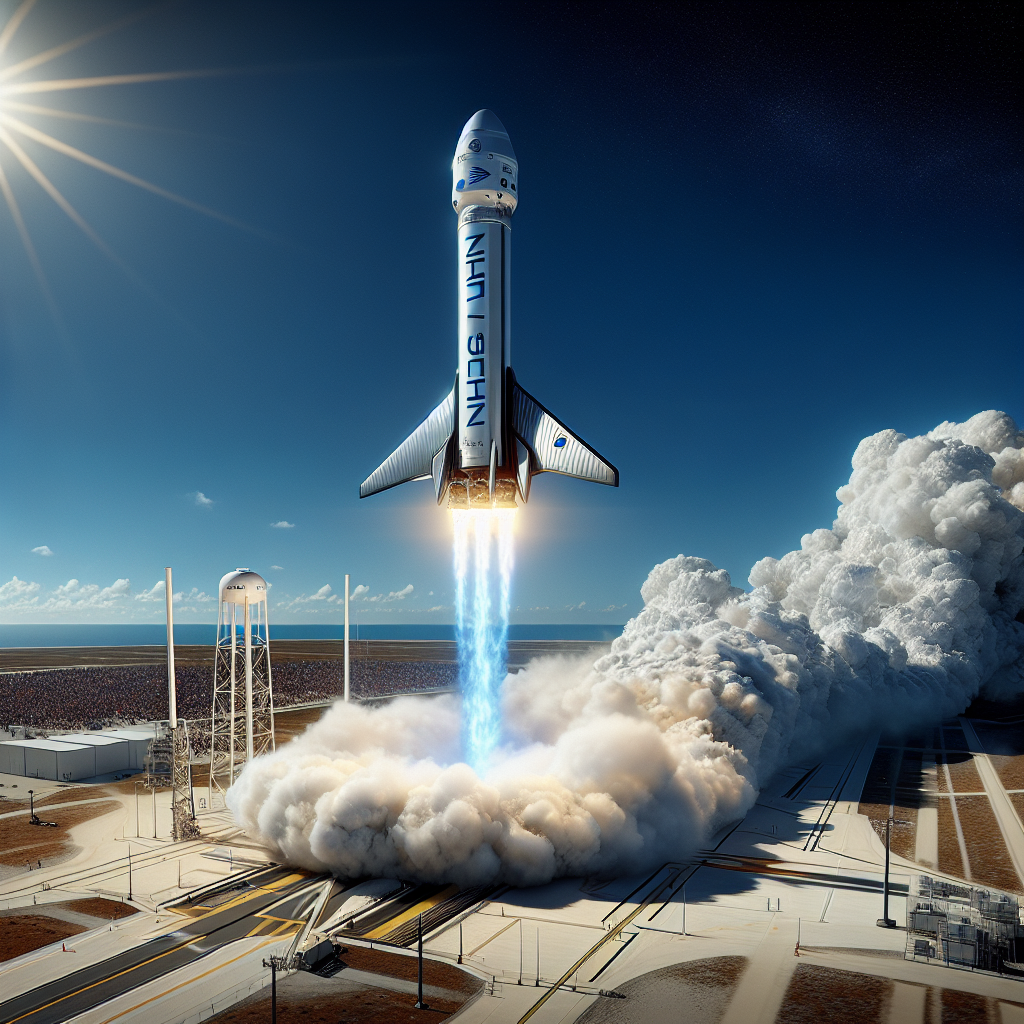 Blue Origin's New Glenn Rocket Takes Off on Test Flight