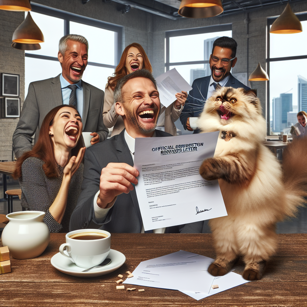 Cat's Mischief Leads to Unintended Resignation and Lost Year-End Bonus
