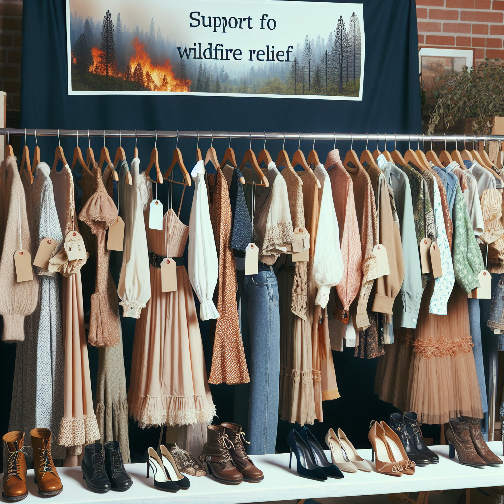 Celebrities Donate Wardrobe Items to Support Wildfire Relief Efforts in the US