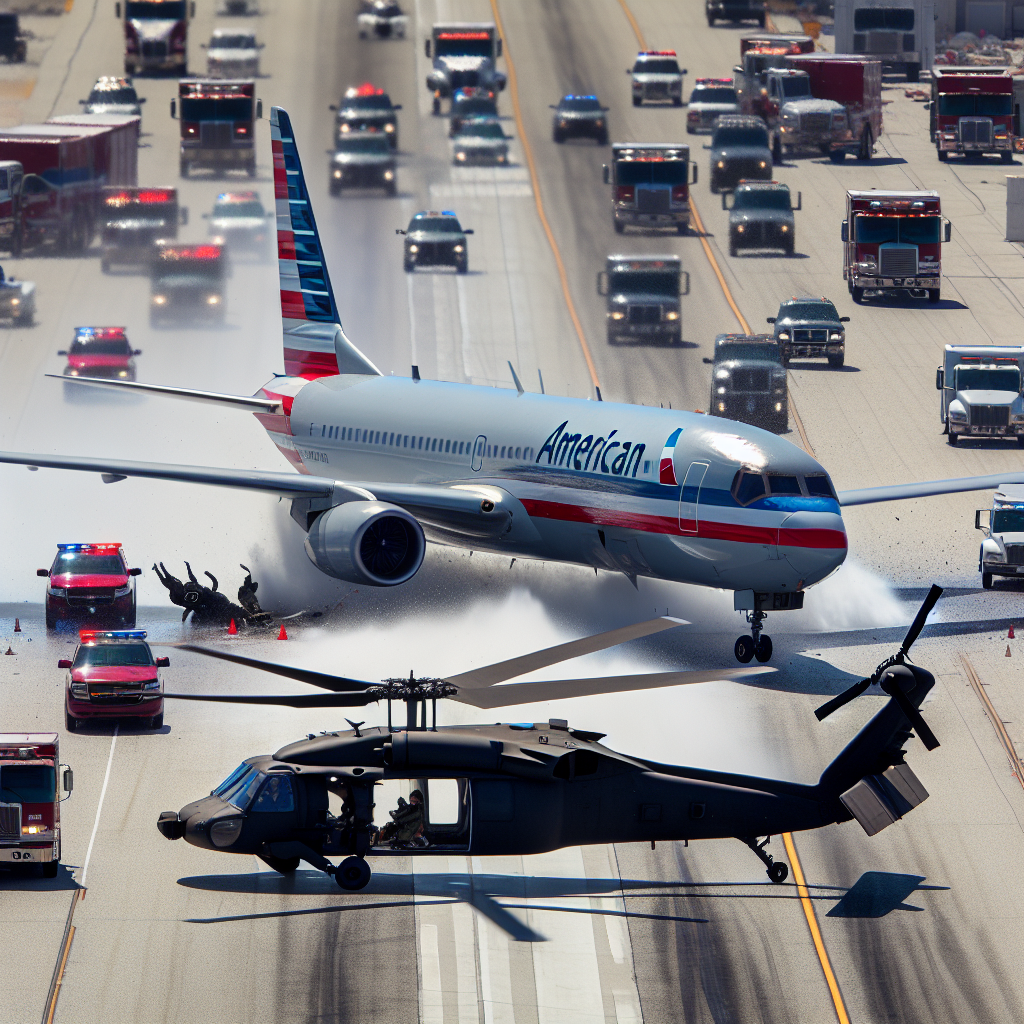 Collision at Reagan Airport: American Airlines Plane and Black Hawk Helicopter Involved