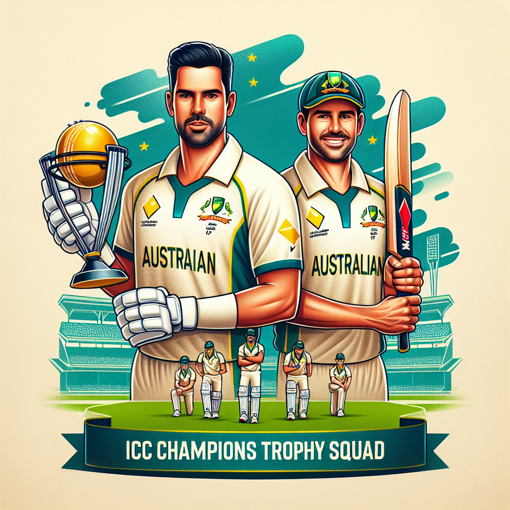 Cummins and Hazlewood Back in Australia's ICC Champions Trophy Squad