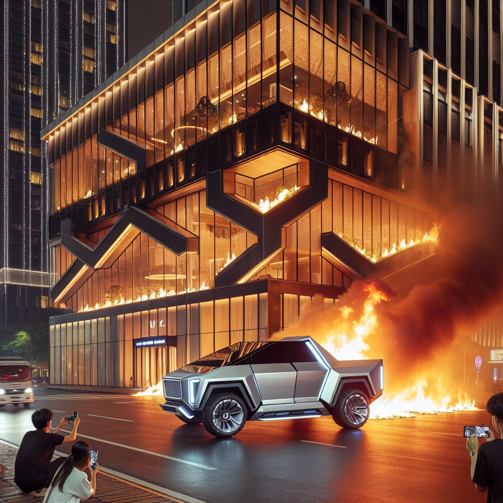 Cybertruck Erupts in Flames Near Trump Hotel (VIDEOS)