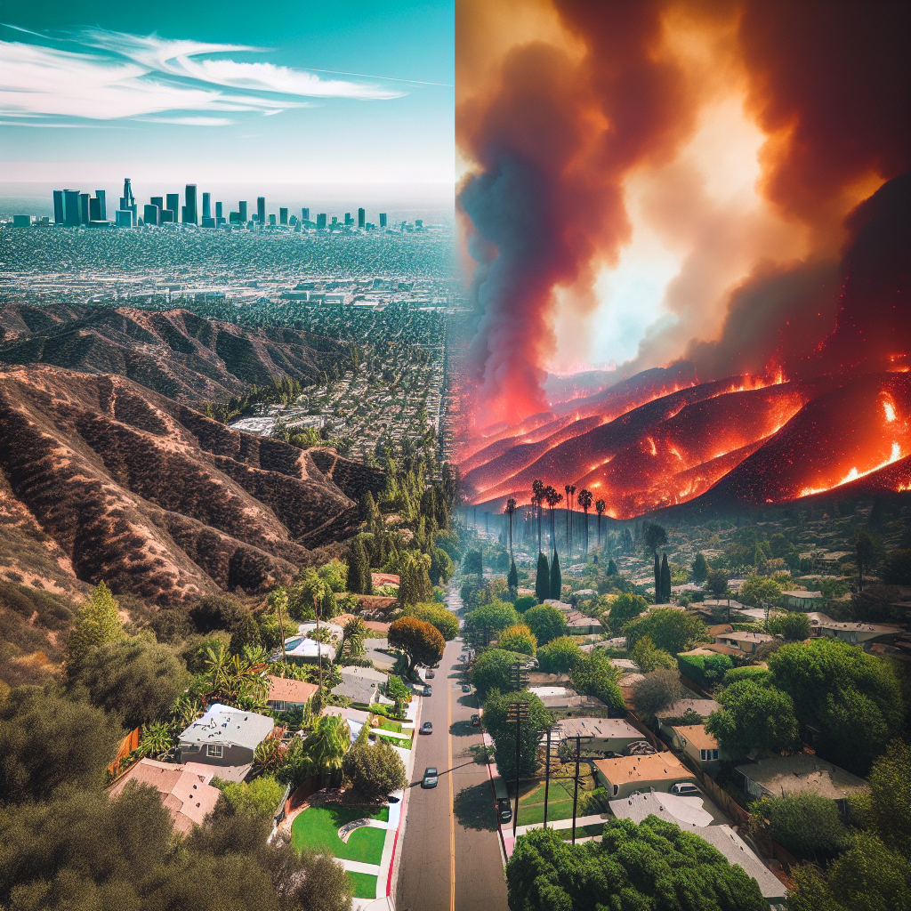 Dramatic Transformation: LA Wildfires' Devastating Impact Captured in Photos