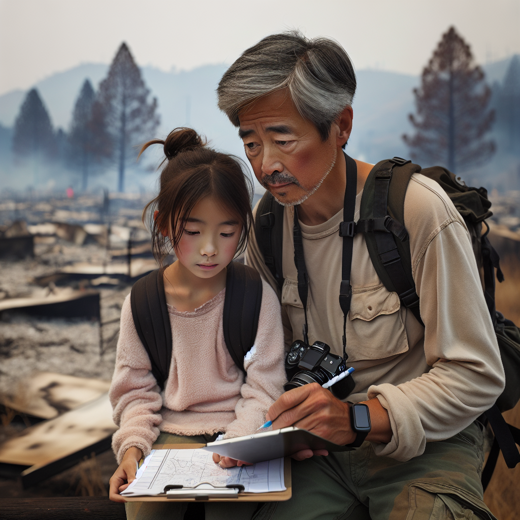 Father-Daughter Duo Assists Evacuees in Discovering the Fate of Their Homes After California Wildfires
