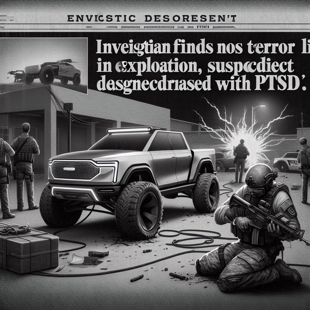 FBI Finds No Terror Link in Tesla Cybertruck Blast, Suspect Had PTSD