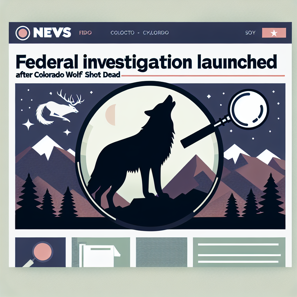 Federal Investigation Launched After Colorado Wolf Shot Dead
