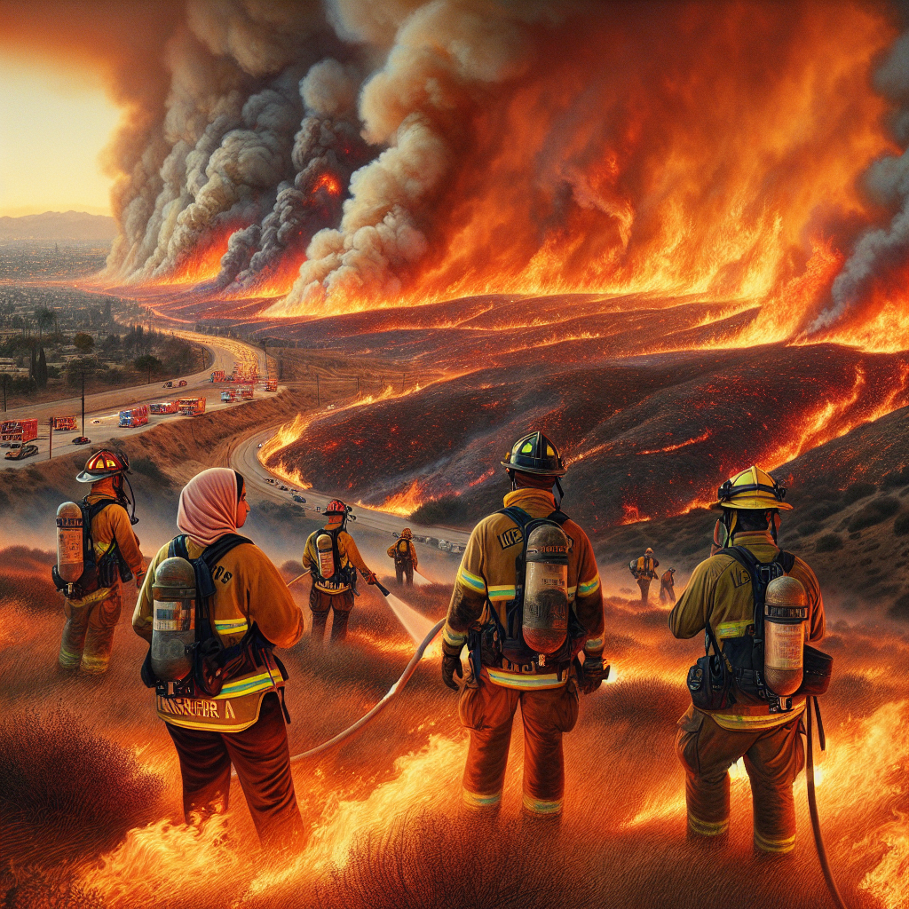 Firefighters Gain Ground as Winds Ease in Los Angeles Wildfire Battle