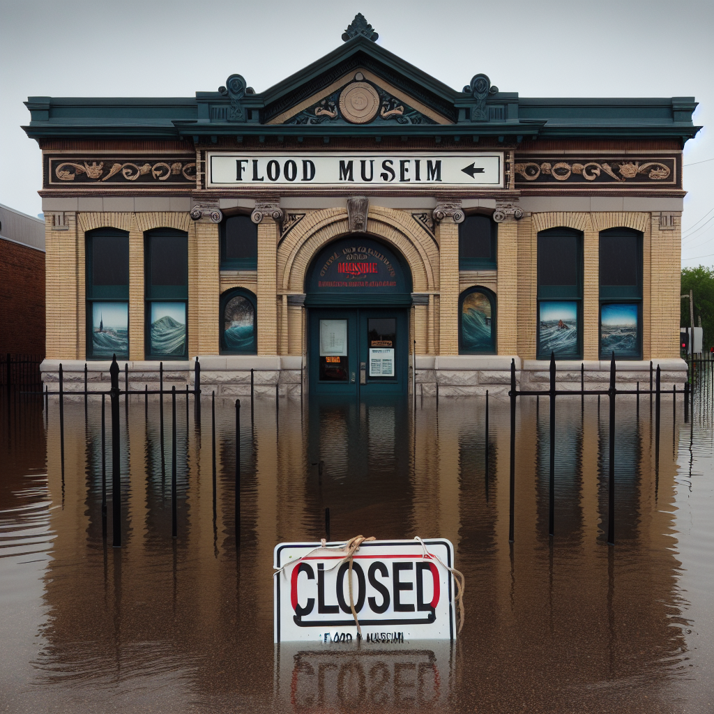 Flood Museum Closes Temporarily Due to Flooding