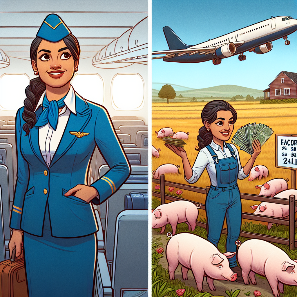 Former Flight Attendant Turns Pig Farmer, Earns Rs 24 Lakh in Just 2 Months