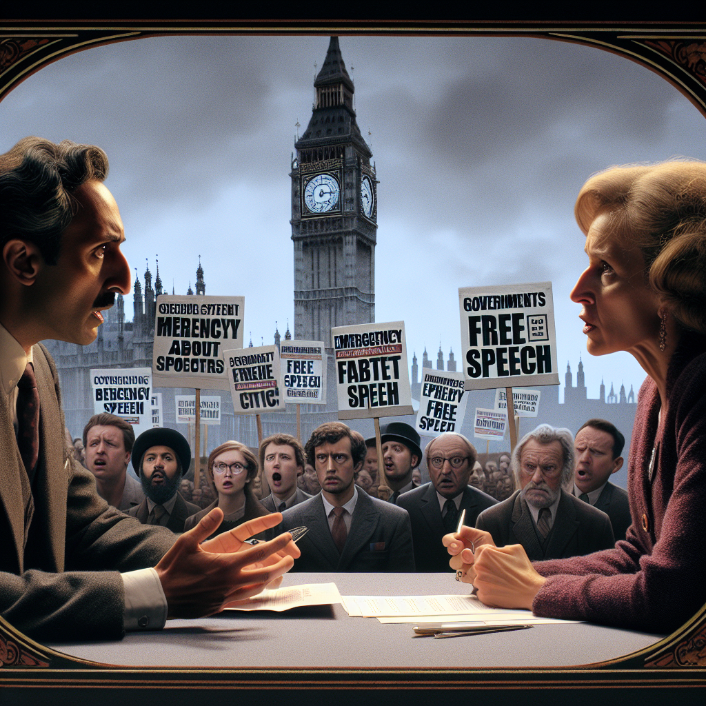 "Free Speech Debate: Government Responds to UK Protests Over 'Emergency' Film"