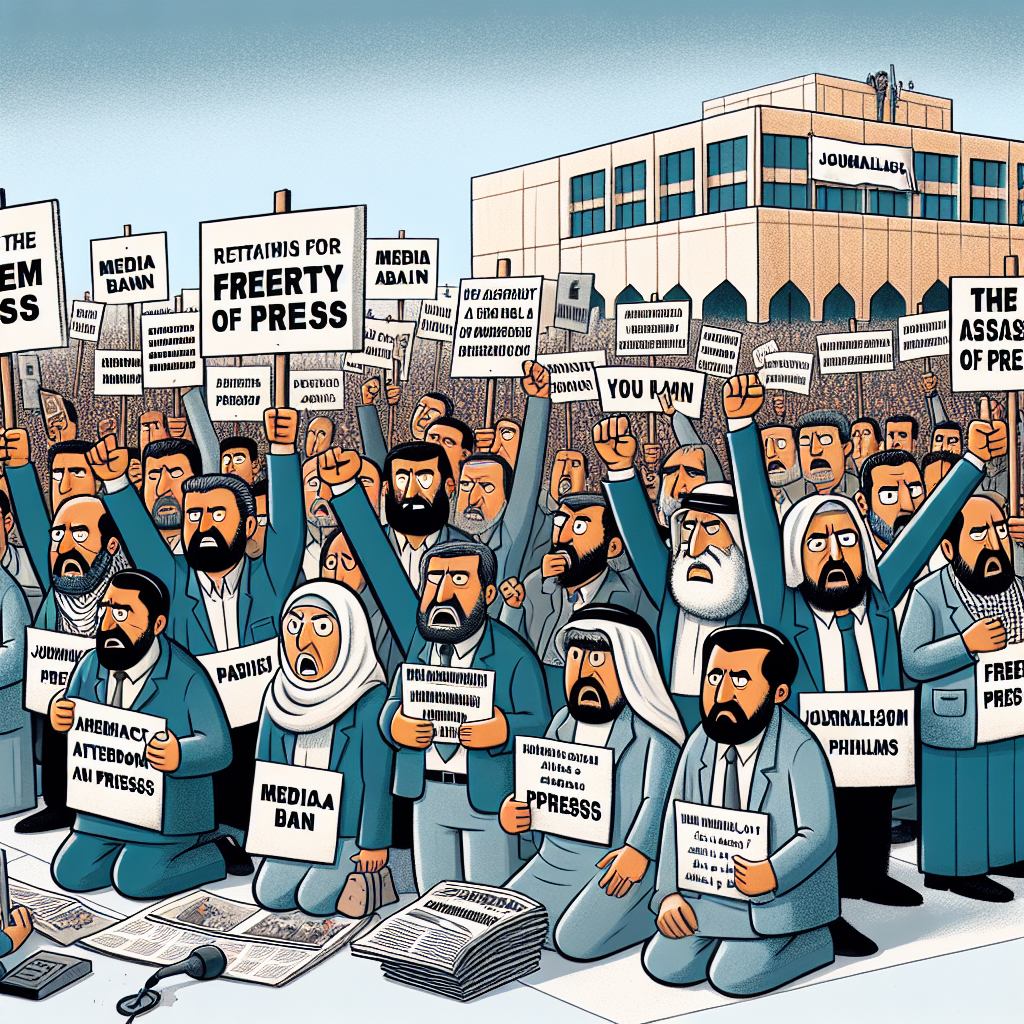Gaza Journalists Condemn PA's Al Jazeera Ban as an Attack on Press Freedom