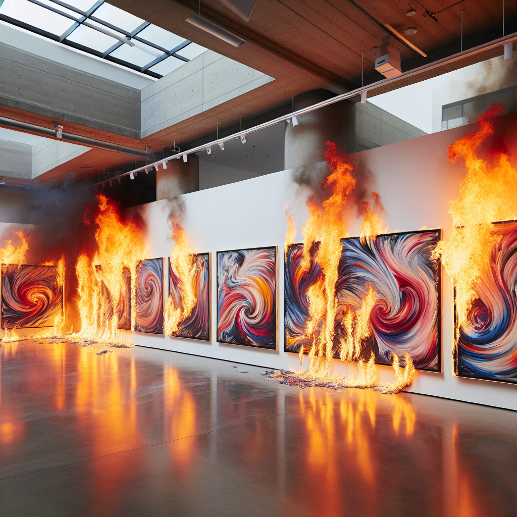 Hunter Biden's Artwork Consumed in Los Angeles Fire
